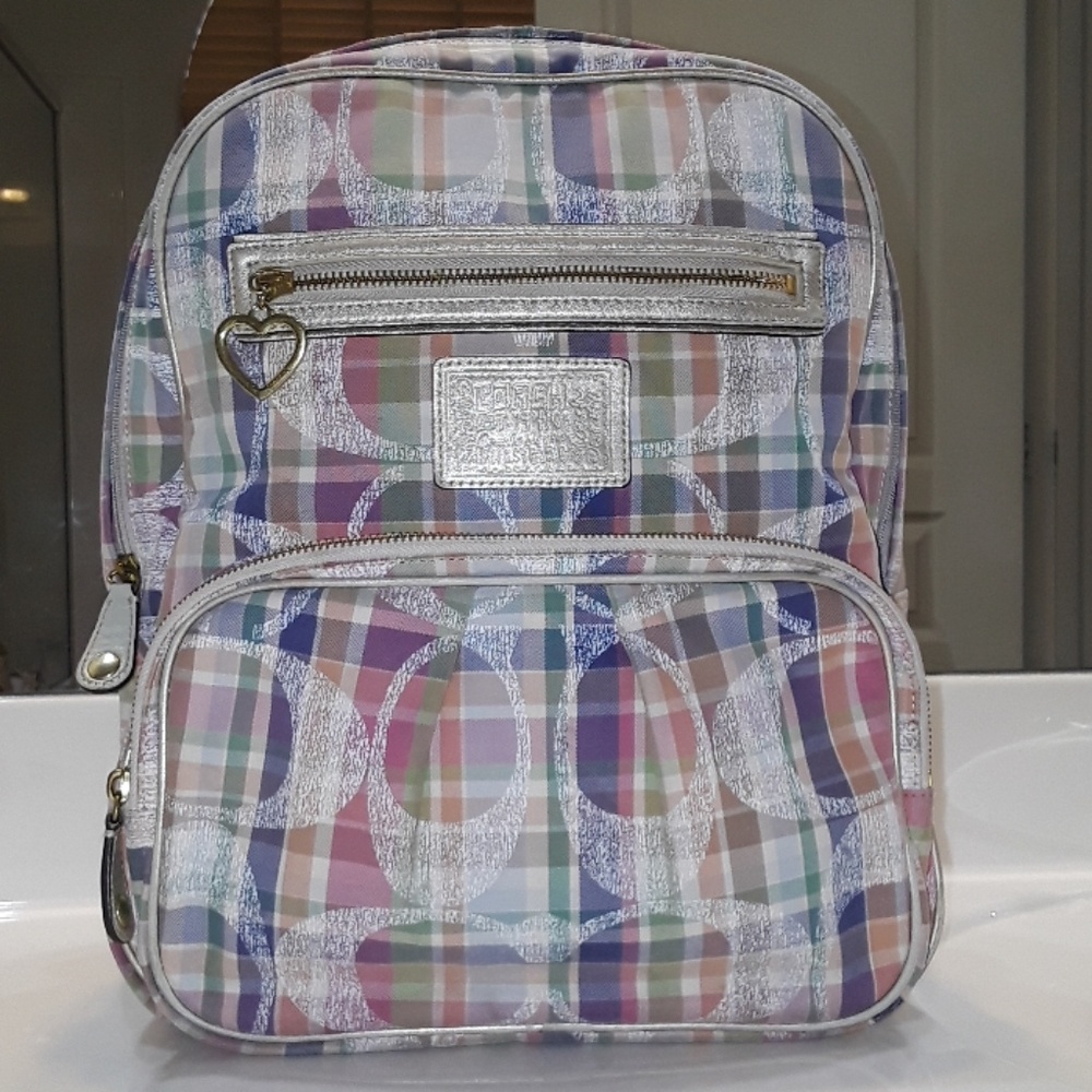 Coach Poppy Madras DAISY backpack